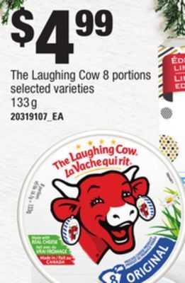 Loblaws The laughing cow 8 portions, 133 g offer