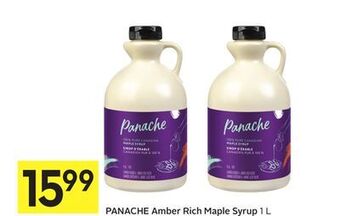 Foodland Panache amber rich maple syrup 1 l offer