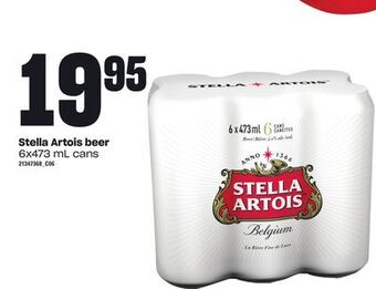 Loblaws Stella artois beer, 6x473 ml cans offer