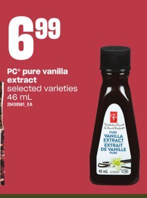 Loblaws Pc® pure vanilla extract, 46 ml offer