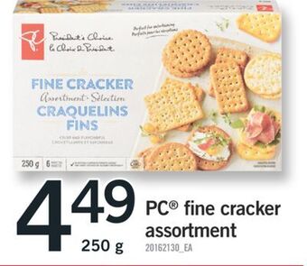 Fortinos Pc® fine cracker assortment, 250 g offer