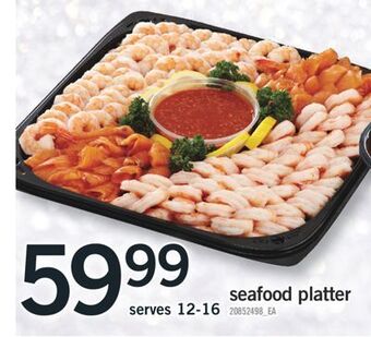 Fortinos Seafood platter offer