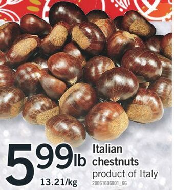 Fortinos Italian chestnuts offer