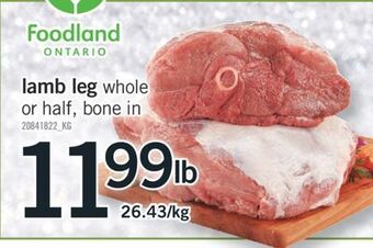 Fortinos Lamb leg offer