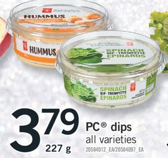 Fortinos Pc® dips, 227 g offer