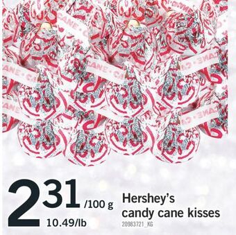 Fortinos Hershey's candy cane kisses offer