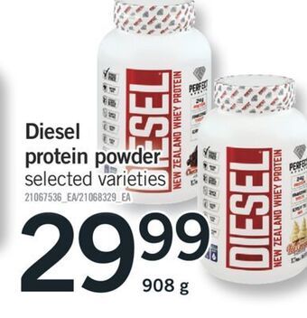 Fortinos Diesel protein powder, 908 g offer