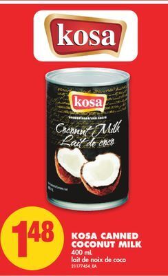 No Frills Kosa canned coconut milk, 400 ml offer