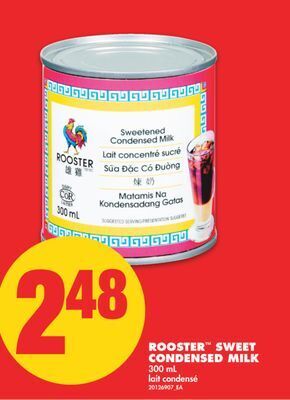 No Frills Rooster™ sweet condensed milk, 300 ml offer