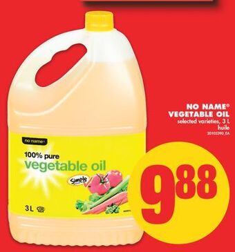 No Frills No name® vegetable oil, 3 l offer