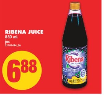No Frills Ribena juice, 850 ml offer