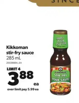 Real Canadian Superstore Kikkoman stir-fry sauce, 285 ml offer