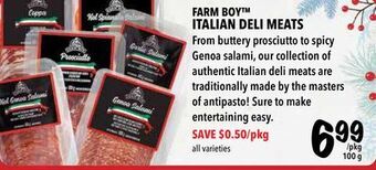 Farm Boy Farm boy™ italian deli meats offer