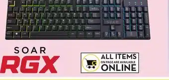 Giant Tiger Soar rgx led gaming pro keyboard offer