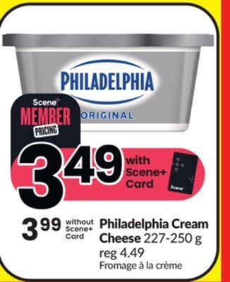FreshCo Philadelphia cream cheese 227-250 g offer