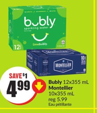 FreshCo Bubly 12x355 ml montellier 10x355 ml offer