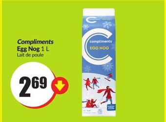 Chalo FreshCo Compliments egg nog 1 l offer