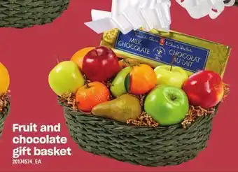 Zehrs Markets Fruit and chocolate gift basket offer