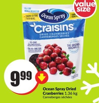 FreshCo Ocean spray dried cranberries 1.36 kg offer