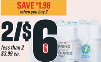 Valu-mart Eau de source naturelle pc 24x500 ml offer