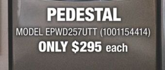 Home Depot Electrolux pedestal offer