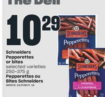 Valu-mart Pepperettes ou bites schneiders, 250-375 g offer