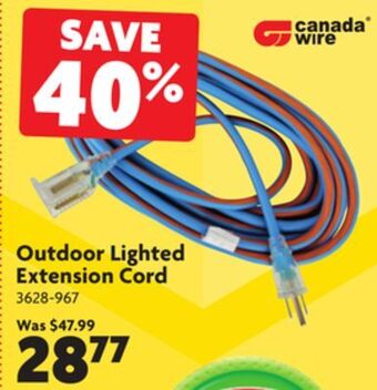 Home Hardware Outdoor lighted extension cord offer