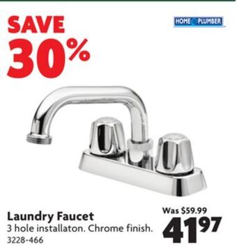 Home Hardware Laundry faucet offer