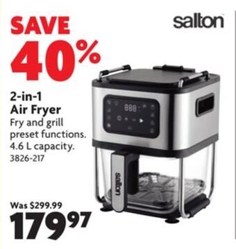 Home Hardware 2-in-1 air fryer offer