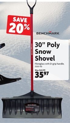 Home Hardware 30" poly snow shovel offer