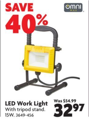 Home Hardware Led work light offer