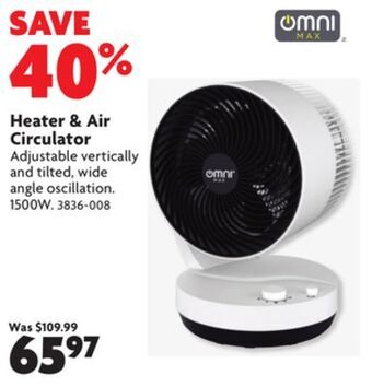 Home Hardware Heater & air circulator offer