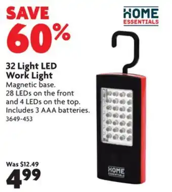 Home Hardware 32 light led work light offer