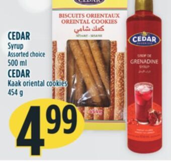 Marché Adonis Cedar syrup offer