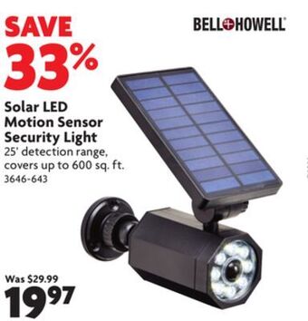 Home Hardware Solar led motion sensor security light offer