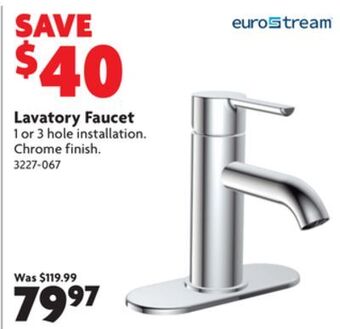 Home Hardware Lavatory faucet offer