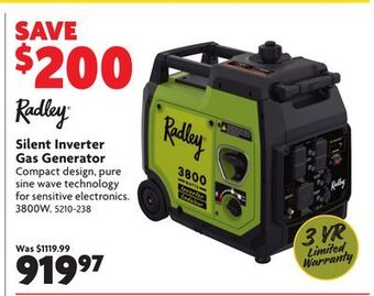Home Hardware Silent inverter gas generator offer