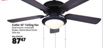 Home Hardware Cutler 42" ceiling fan offer