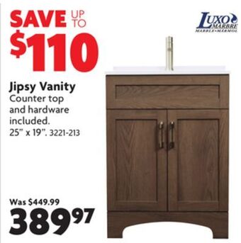 Home Hardware Jipsy vanity offer