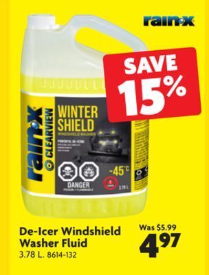 Home Hardware De-icer windshield washer fluid offer