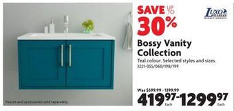 Home Hardware Bossy vanity collection offer