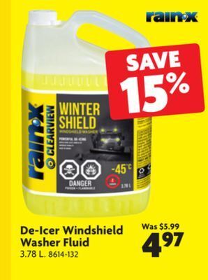 Home Hardware De-icer windshield washer fluid offer