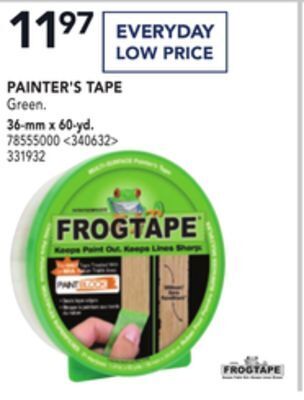 RONA Frogtape painter's tape offer