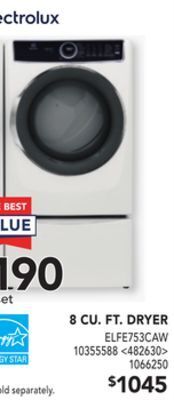 RONA Electrolux 8 cu. ft. dryer offer