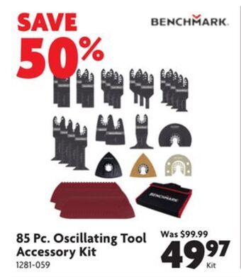 Home Hardware 85 pc. oscillating tool accessory kit offer