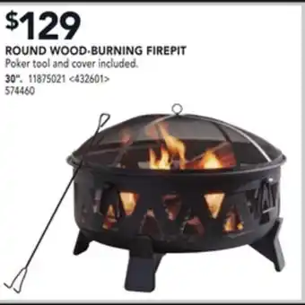 RONA Round wood-burning firepit 30" offer