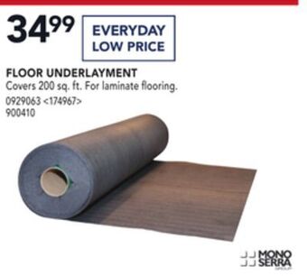 RONA Mono serra floor underlayment offer