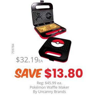 GameStop Pokémon waffle maker by uncanny brands offer