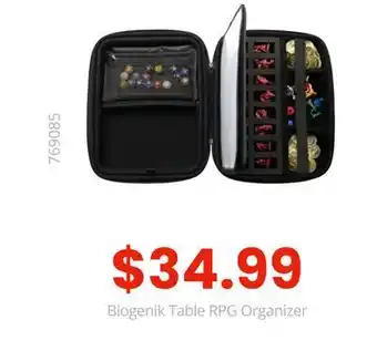 GameStop Biogenik table rpg organizer offer