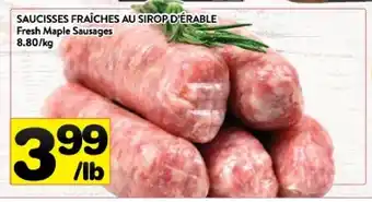 Supermarché PA Saucisses fraîches au sirop d'érable offer